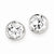 Sterling Silver 7mm CZ Round Bezel Stud Earrings