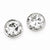 Sterling Silver 9mm CZ Round Bezel Stud Earrings