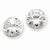 Sterling Silver 10mm CZ Round Bezel Stud Earrings