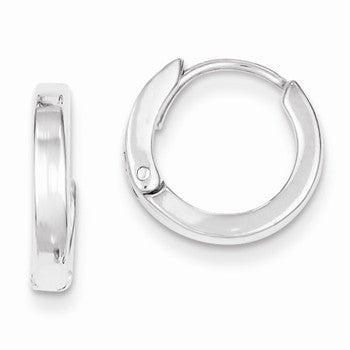 Sterling Silver Round Hoop Earrings