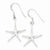 Sterling Silver Star Fish Dangle Earrings