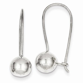 Sterling Silver 8mm Ball Earrings