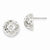 Sterling Silver 14mm Fancy Ball Post Earrings