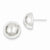 Sterling Silver 12mm Half Ball Earrings