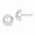 Sterling Silver 11mm button Earrings