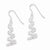 Sterling Silver Twist Dangle Earrings