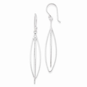 Sterling Silver Multi-Hoop Dangle Earrings