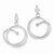 Sterling Silver Loopy Hoop Post Earrings