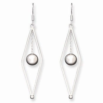 Sterling Silver 8mm Ball Dangle Earrings