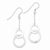 Sterling Silver Circle Dangle Earrings