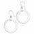 Sterling Silver Circle Dangle Earrings