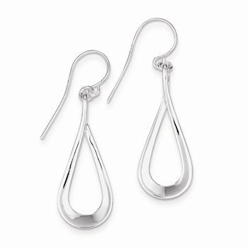 Sterling Silver Teardrop Dangle Earrings