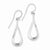 Sterling Silver Teardrop Dangle Earrings