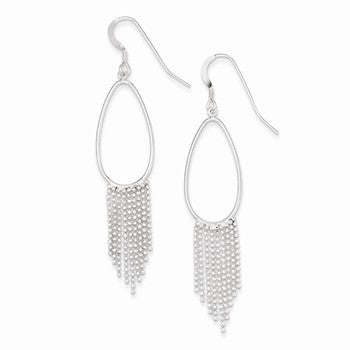 Sterling Silver Fringe Dangle Earrings