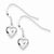 Sterling Silver Heart Dangle Earrings