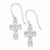 Sterling Silver Cross Earrings