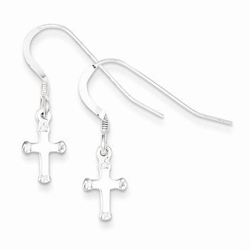 Sterling Silver Cross Earrings