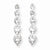 Sterling Silver CZ Journey Earrings