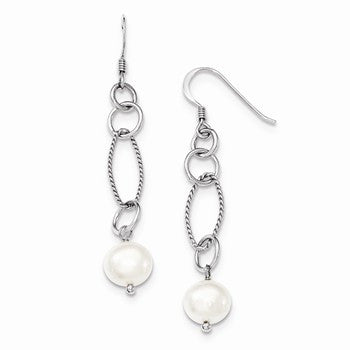 Sterling Silver Freshwater Cultured Pearl Earrings