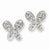 Sterling Silver CZ Butterfly Earrings