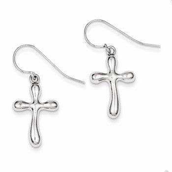 Sterling Silver Cross Earrings