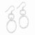 Sterling Silver Hammered Dangle Earrings