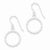 Sterling Silver Twisted Circle Dangle Earrings