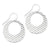 Sterling Silver Textured Circle Earrings