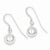 Sterling Silver 8mm Diamond-cut Bead Dangle Earrings