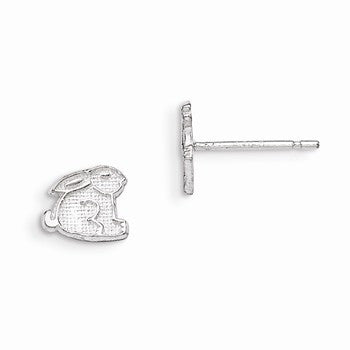 Sterling Silver Bunny Mini Earrings