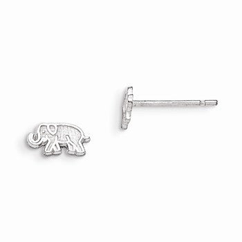 Sterling Silver Elephant Mini Earrings