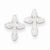 Sterling Silver Cross Mini Earrings