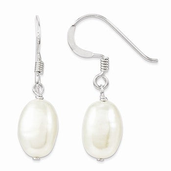 Sterling Silver Freshwater Cultured Pearl Dangle Earrings