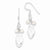 Sterling Silver Freshwater Cultured Pearl/Rock Quartz/CZ Earrings