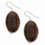 Sterling Silver Brown Agate Earrings