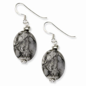 Sterling Silver Leopard Skin  Earrings