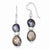 Sterling Silver Light Dark Grey Freshwater Cultured Pearl Earrings