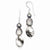Sterling Silver Tourmalinated Quartz Grey Freshwater CulturedPearl Earrings
