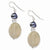 Sterling Silver Agate/Rock Quartz/Grey Freshwater CulturedPearl Earrings