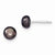 Sterling Silver 7-7.5mm Peacock Freshwater Cultured Pearl Post Earrings