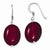 Sterling Silver Red Dangle Earrings