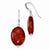 Sterling Silver Red Coral Earrings