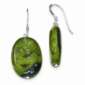 Sterling Silver Chrysocolla Earrings