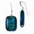 Sterling Silver Stabilized Chrysocolla Earrings