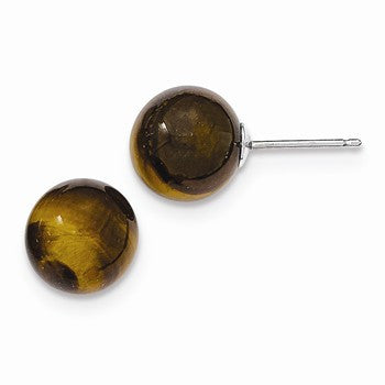 Sterling Silver Tigers eye Stud Earrings