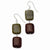 Sterling Silver Mixed  Stone Earrings