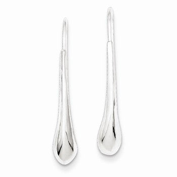 Sterling Silver Teardrop Wire Earrings