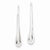 Sterling Silver Teardrop Wire Earrings