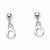 Sterling Silver Polished O Dangle Post Earrings