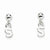 Sterling Silver Polished S Dangle Post Earrings